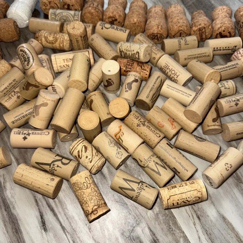 Wine Champagne Bottle Cork Corks Craft Lot 80 Assorted Recycle Upcycle Wedding